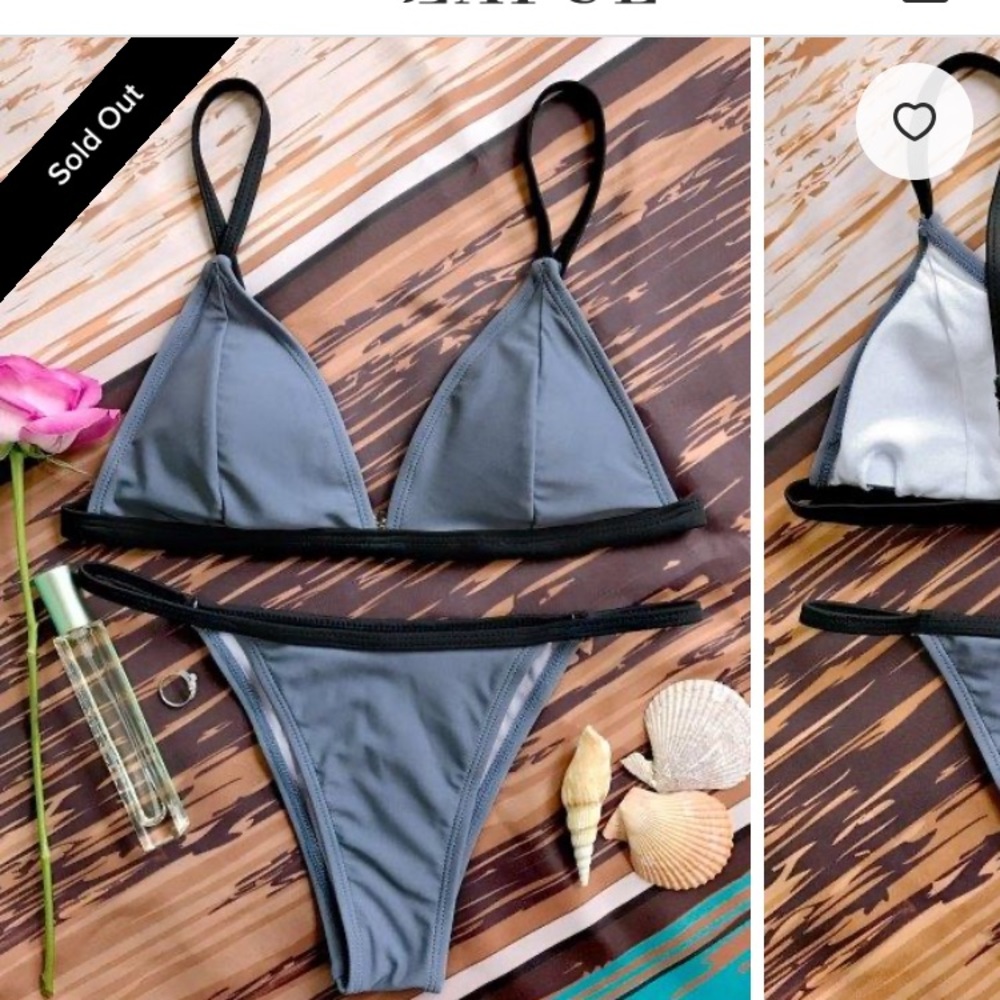 Zaful padded plunge bikini
